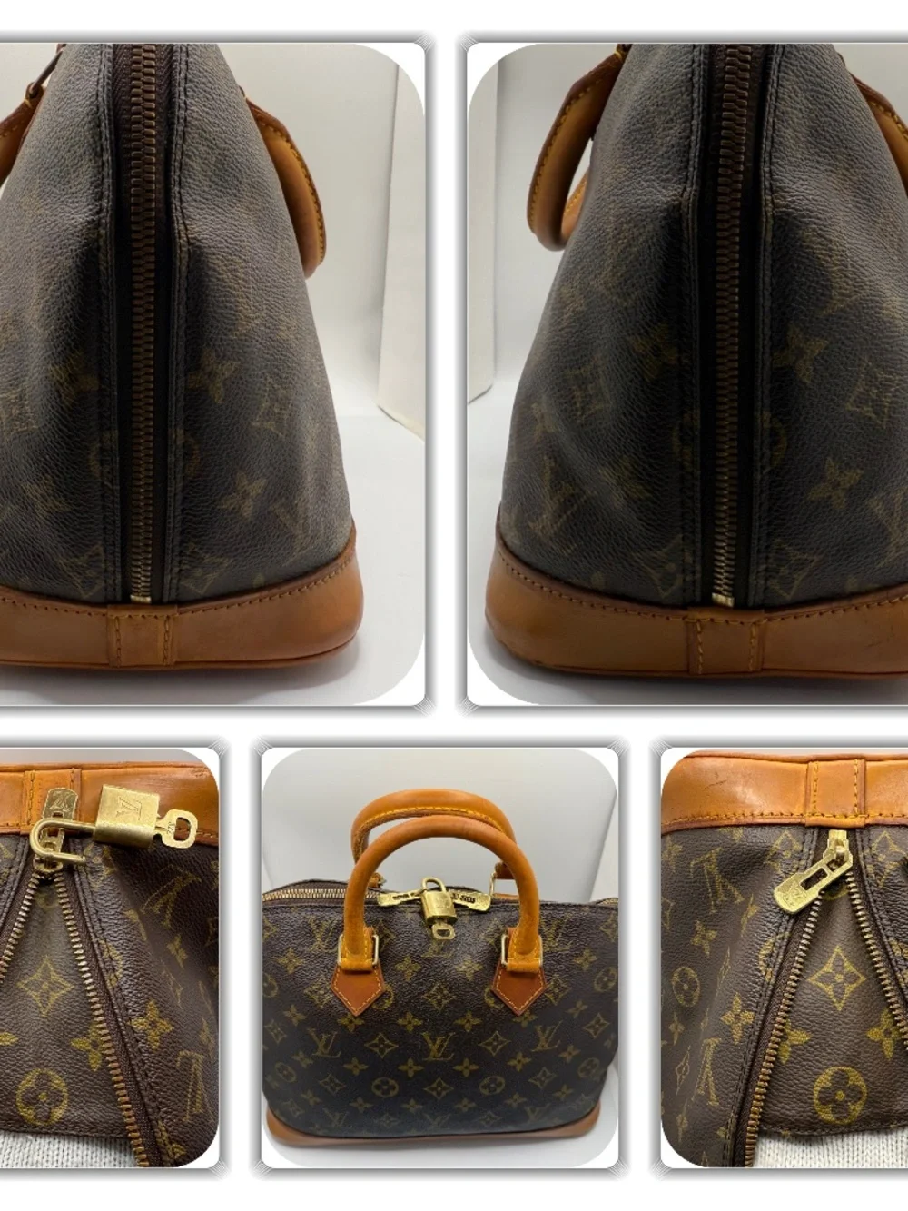 ECLECTIC LOUIS VUITTON MONOGRAM ALMA TOTE! - Picture 6 of 17